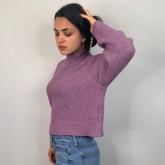 American Eagle Purple Knit Sweater - Picture 2 of 8
